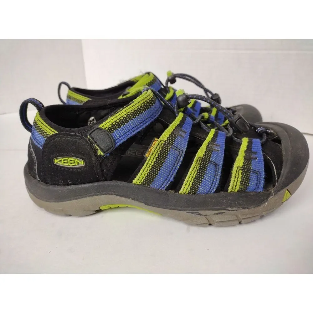 KEEN Sandals Newport H2 Youth Size 4 Waterproof Hiking Water Sport‎ Blue/Green